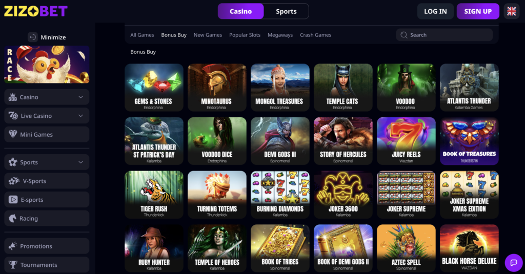 Zizo Bet - Bonus Buy Slot Casino